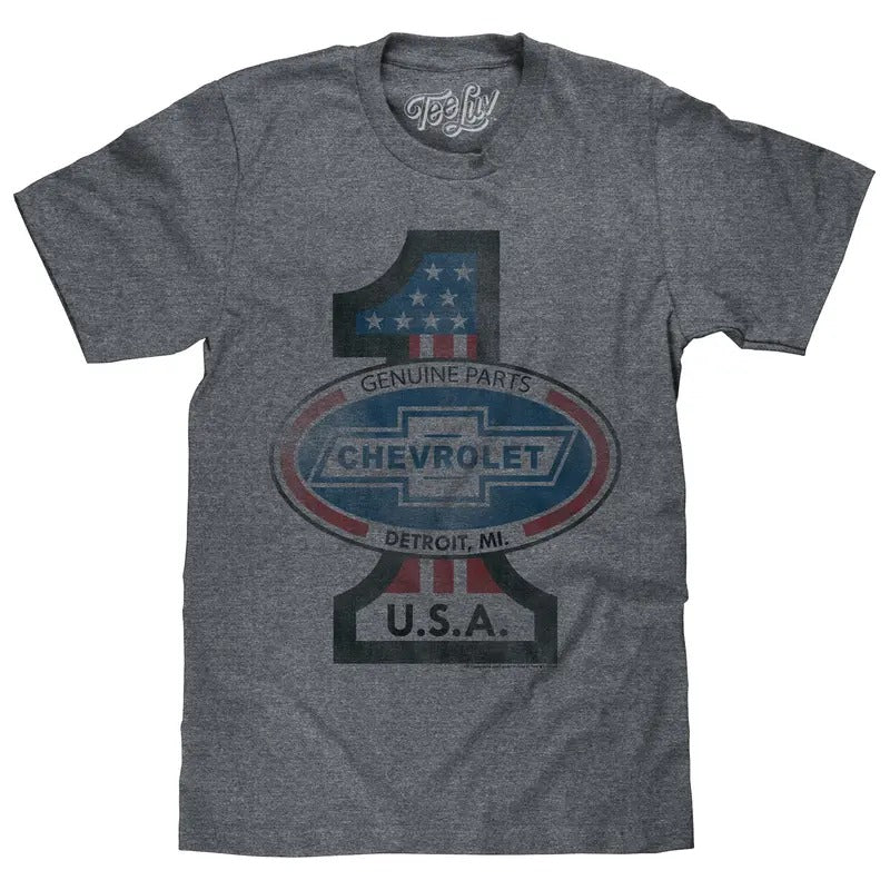 #1 Chevrolet T-Shirt - Gray