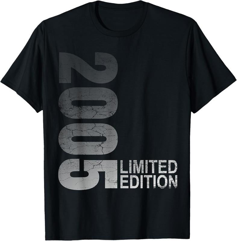 100% Cotton 19 Years Old boy Limited Edition 19th Birthday Gift Girl T-Shirt