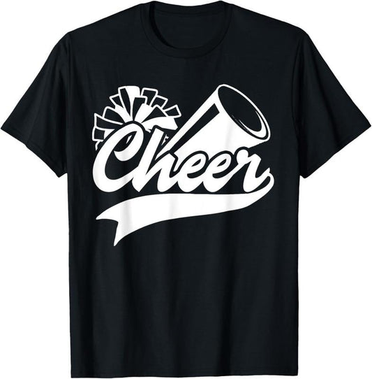 100% Cotton Cheerleading Peace Love Cheer Cheerleader Colors Matching T-Shirt