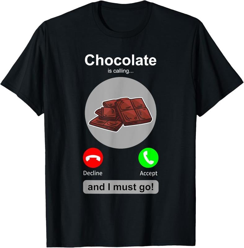 100% Cotton Chocolate Shirt Funny Chocolate Lover Candy Humor Gift T-Shirt