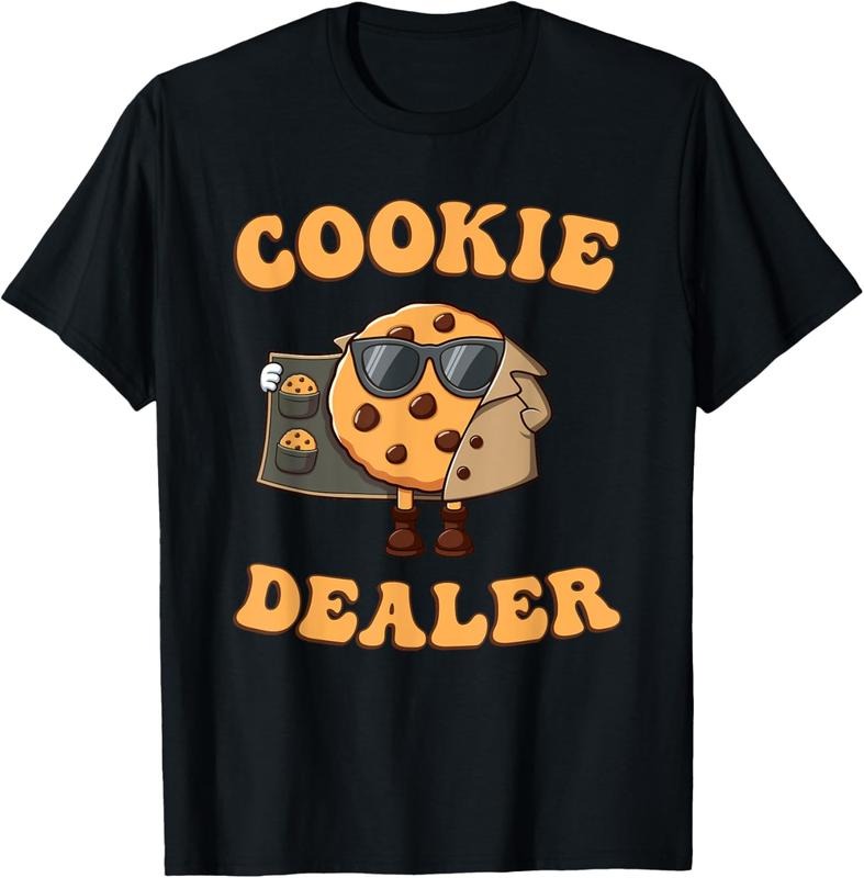 100% Cotton Cookie Dealer Cookie Seller Baking Cookie Crew Boys Girl T-Shirt