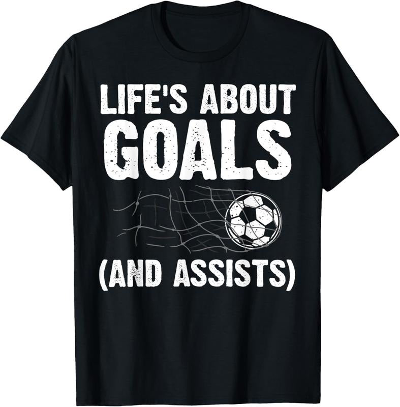 100% Cotton Cool Soccer Art For Men Women Soccer Lovers Soccer Player T-Shirt
