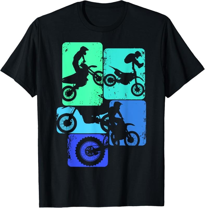 100% Cotton Dirt Bike Rider Motocross Enduro Dirt Biking T-Shirt