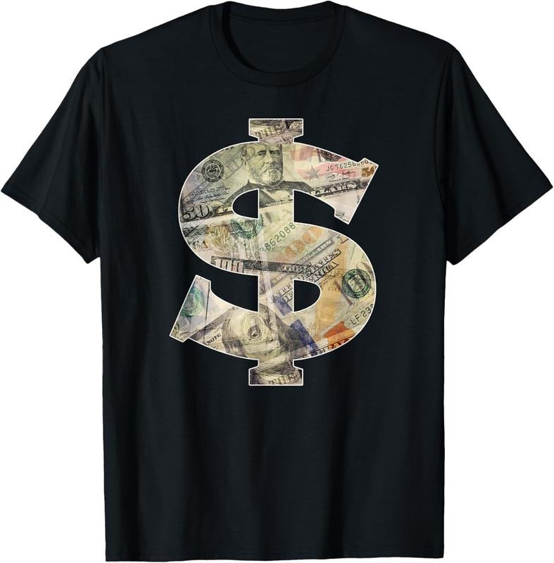 100% Cotton Dollar Sign Cool Money T-Shirt