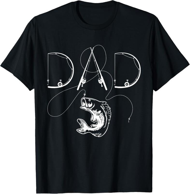 100% Cotton Fisherman Dad Fishing Enthusiast Fish Lover Daddy Father T-Shirt
