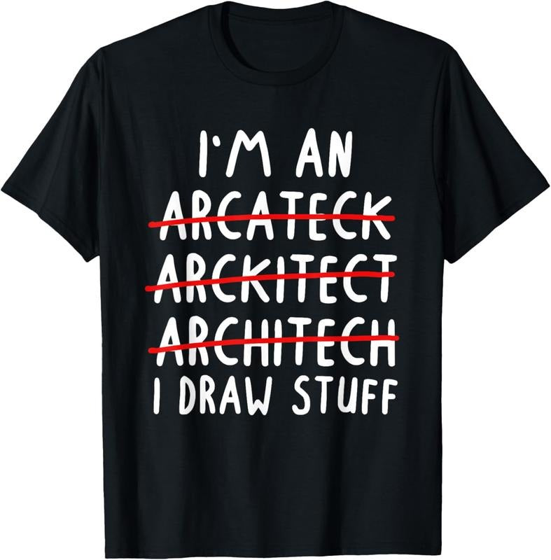 100% Cotton Funny Architect Art Men Women Future Architecture Pun Lovers T-Shirt