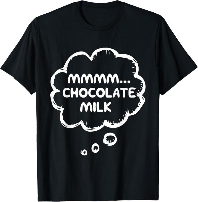 100% Cotton Funny Chocolate Milk Lovers Shirt | mmmm... Chocolate Milk T-Shirt