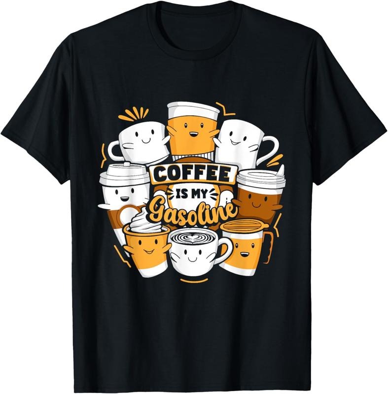 100% Cotton Funny Coffee T-Shirt