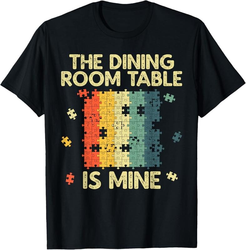 100% Cotton Funny Puzzle Design For Men Women  Jigsaw Puzzle Lover T-Shirt