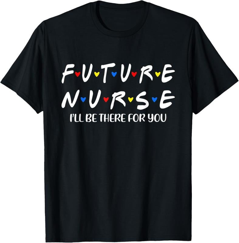 100% Cotton Future Nurse Funny Nursing Student Nurse School In Progress T-Shirt