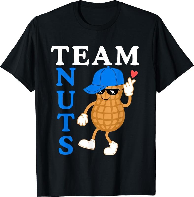 100% Cotton Gender Reveal Party Team Nuts Boy matching family T-Shirt