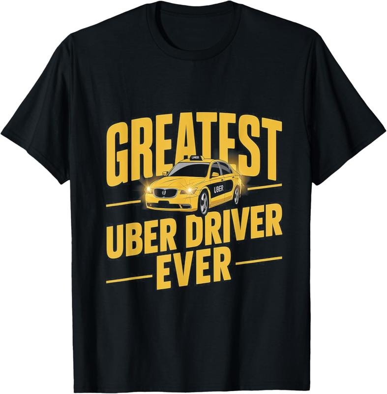 100% Cotton Greatest Uber Driver Ever Uber Driver Funny T-Shirtstyle{n002}2
