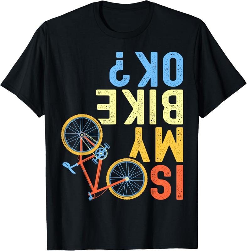 100% Cotton Is My Bike OK, Funny Cycling Cyclist T-Shirt