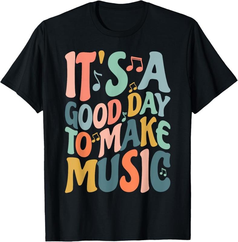 100% Cotton It's A Good Day To Make Music Musician Band Music Teacher T-Shirt