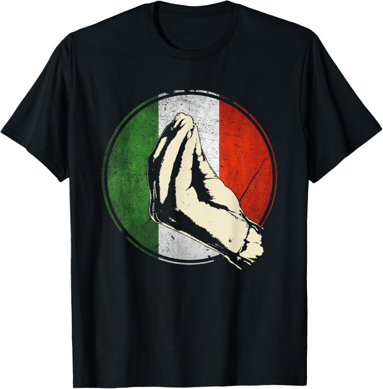 100% Cotton Italian Gift Shirt Funny Italy T-Shirtstyle{n002}2