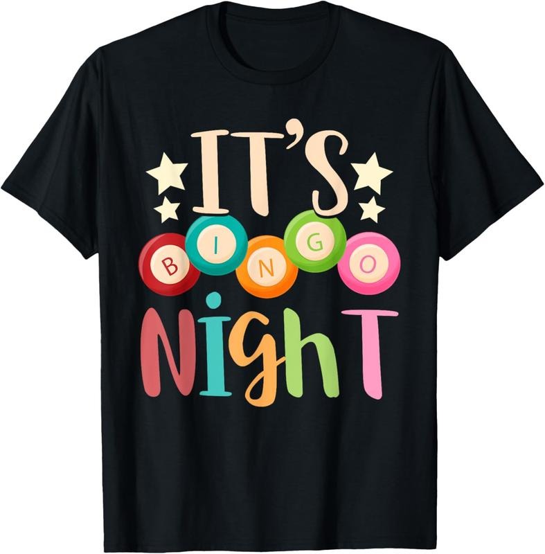 100% Cotton Its Bingo Night Bingo Player Gift Gambling Lottery Bingo T-Shirt
