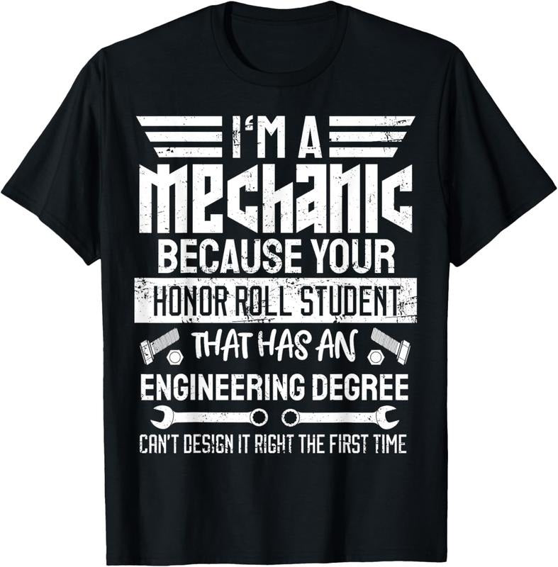 100% Cotton Mechanic Car Guy Mechanics DIY Handyman Garage Repair Shop T-Shirt