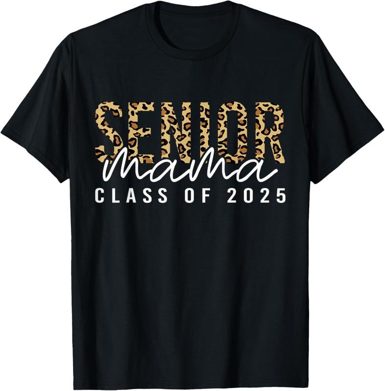 100% Cotton Mom Senior 2025 Proud Mom Of A Class Of 2025 Graduate T-Shirt