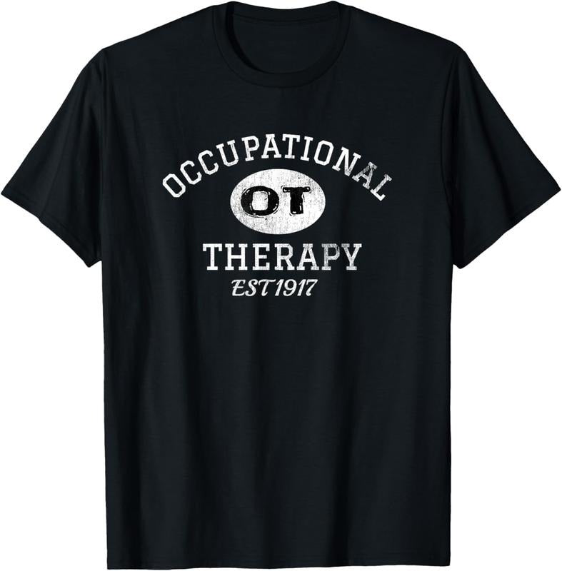 100% Cotton Occupational Therapy Vintage Stressed T-Shirt