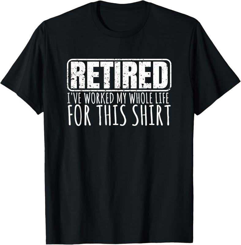 100% Cotton Retiree Gifts For Men Funny Retirement With Sayings T-Shirt