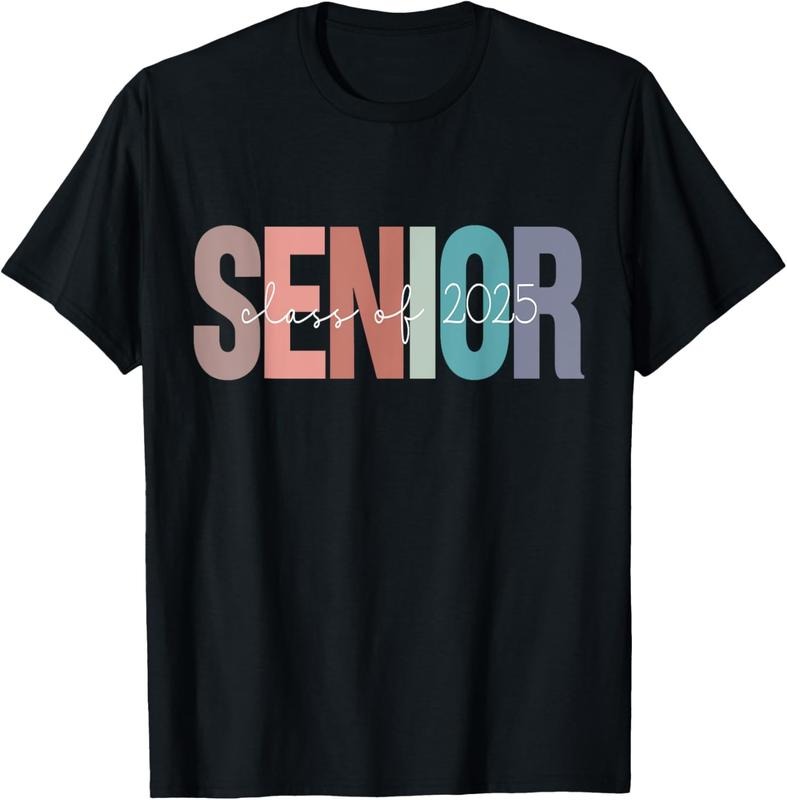 100% Cotton Senior 2025 Class of 2025 Seniors Graduation 2025 Senior 25 T-Shirt