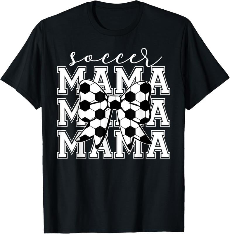 100% Cotton Soccer Mama Retro Groovy Soccer Softball Mom T-Shirt