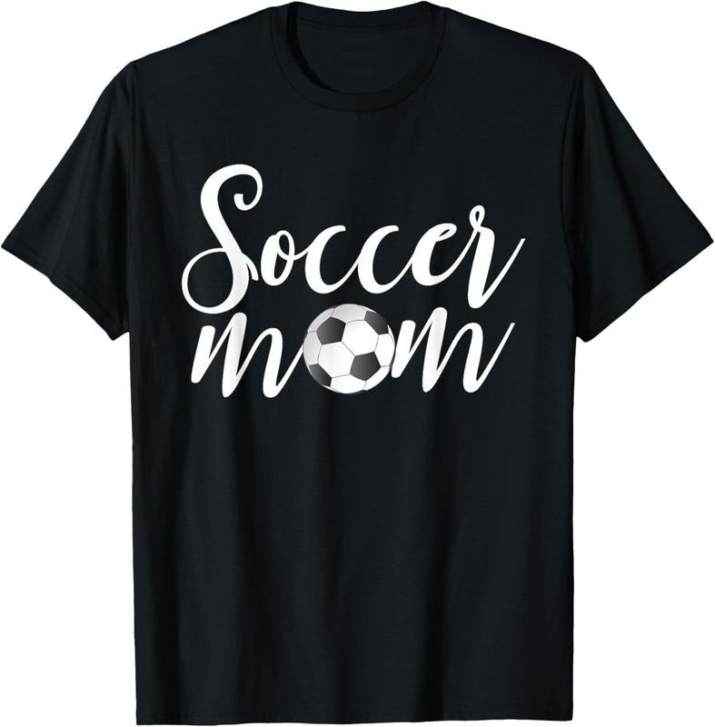 100% Cotton Soccer Mom Funny Soccer Season Mother's Day Soccer Mama T-Shirt