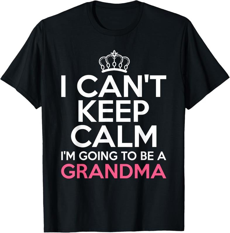 100% Cotton Soon To Be Grandma Art For Mom Women New Grandmother Grandma T-Shirt