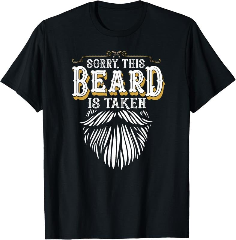 100% Cotton Sorry This Beard is Taken Country Retro Valentines Day Gift T-Shirt