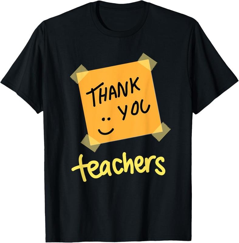 100% Cotton Thank you teacher Appreciation graduation T-Shirt
