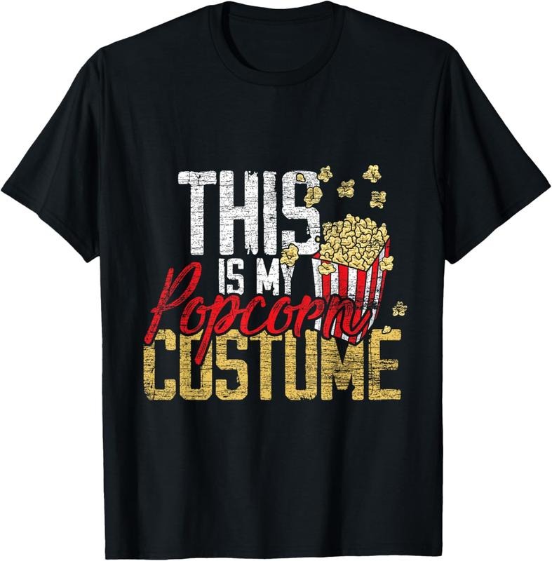 100% Cotton This Is My Popcorn Costume T-Shirt