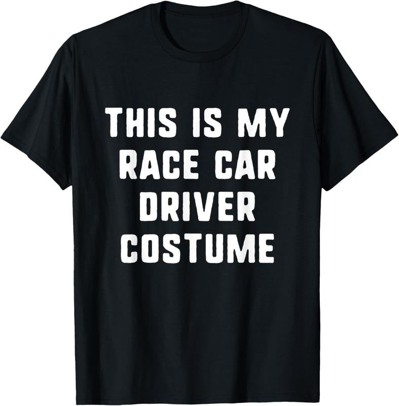 100% Cotton This Is My Race Car Driver Halloween Costume Funny RaceCar T-Shirt
