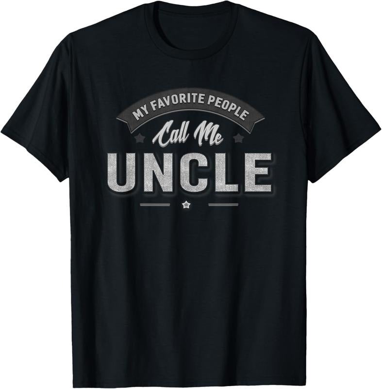 100% Cotton Uncle Cool Family Reunion Nephew Niece Uncle Gift T-Shirt