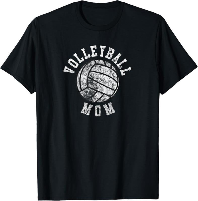 100% Cotton Vintage Volleyball Mom T-Shirt