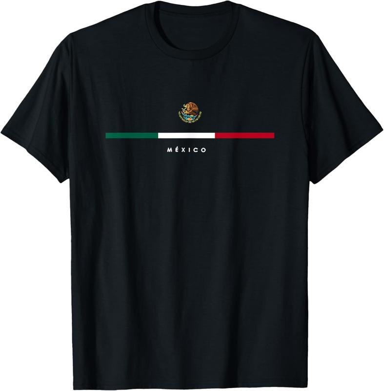 100% Cotton mexico mexican flag vintage mexican independence day T-Shirt