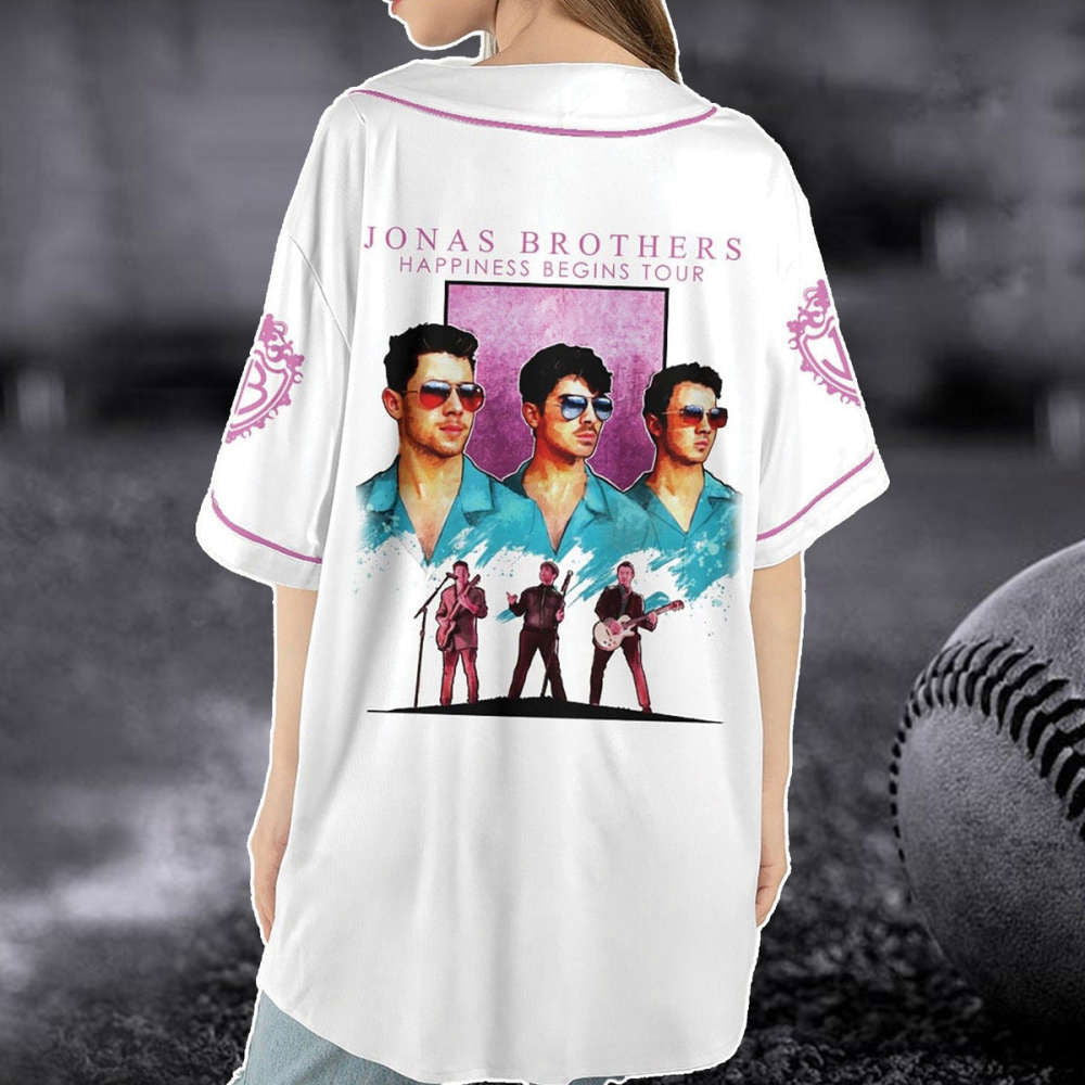 Jonas Brothers Happiness Begins Tour Baseball Jersey 5 Album 1 Night Tour 2023 Official Merchandise - Aopprinter