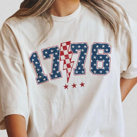 1776 Shirt, 1776 America 4th of July Shirt, Comfort Shirt for Women, Gift For American, Independence Day Gift, Independence Shirt for Her, American Flag Tee, Women's 4th of July, Fourth of July Shirt T-Shirt, July 4th Shirt, American Women Top