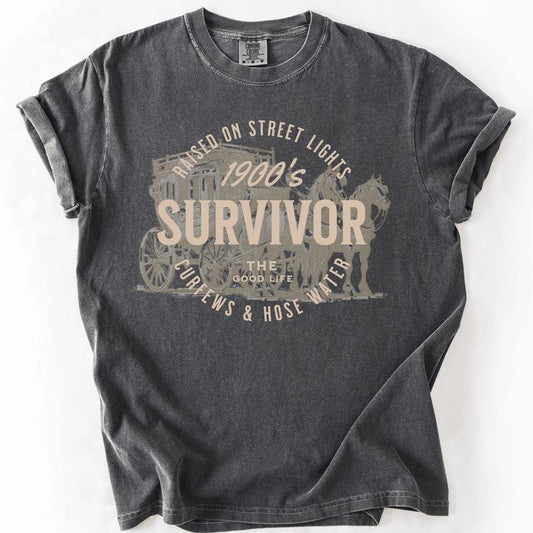 1900s Survivor, Funny, Gen X, Comfort Colors T-Shirt, Women's Comfort Colors Tee