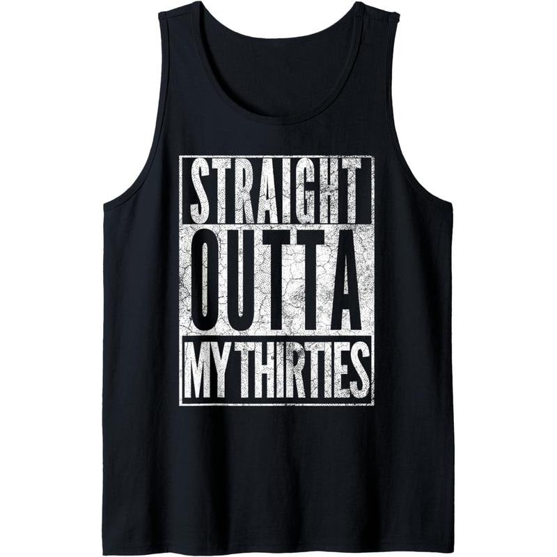 1985 Straight Outta My Thirties 40th BIRTHDAY Gift 40 Years Tank Top MADE IN USA