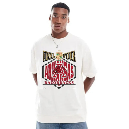 1994 NCAA Final Four Arkansas Championship T-Shirt - Men's Classic Fit Cotton  Graphic T-shirt  - Menswear