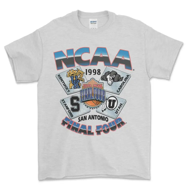 1998 NCAA Final Four San Antonio T-Shirt, graphic vintage sports tees for men