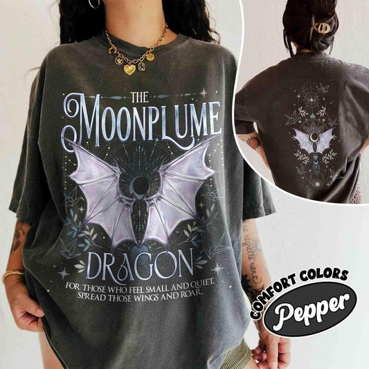 2 Side, Dragon Moonplume Comfort Colors Shirt, When The Moon Hatched T Shirt, Sarah Parker Inspired Tee, Gift For Book Lover Fabric Oversized