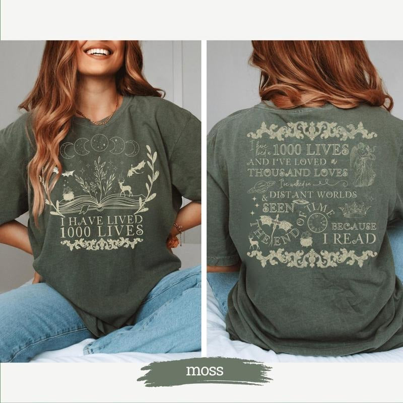 2 Sided, GOT shirt Author Quote Bookish t-shirt back design vintage tshirt reading shirt GOT merch dark academia BookTok