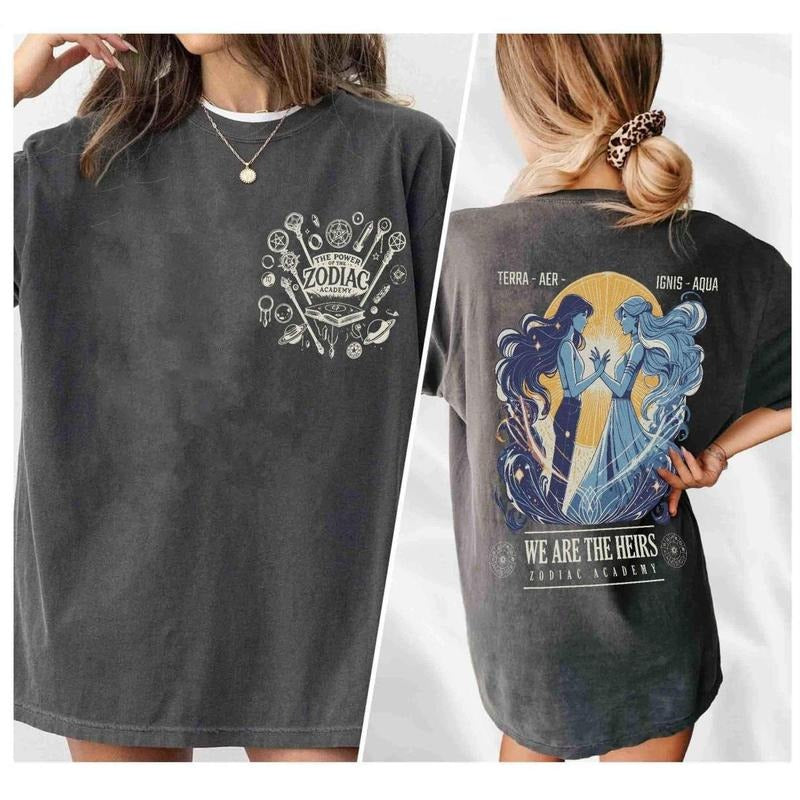 2 Sided, Tori And Darcy T-Shirt, Zodiac Academy merch, Zodiac Academy shirt (Officially Licensed), Perfect Fit, Ultimate Comfort