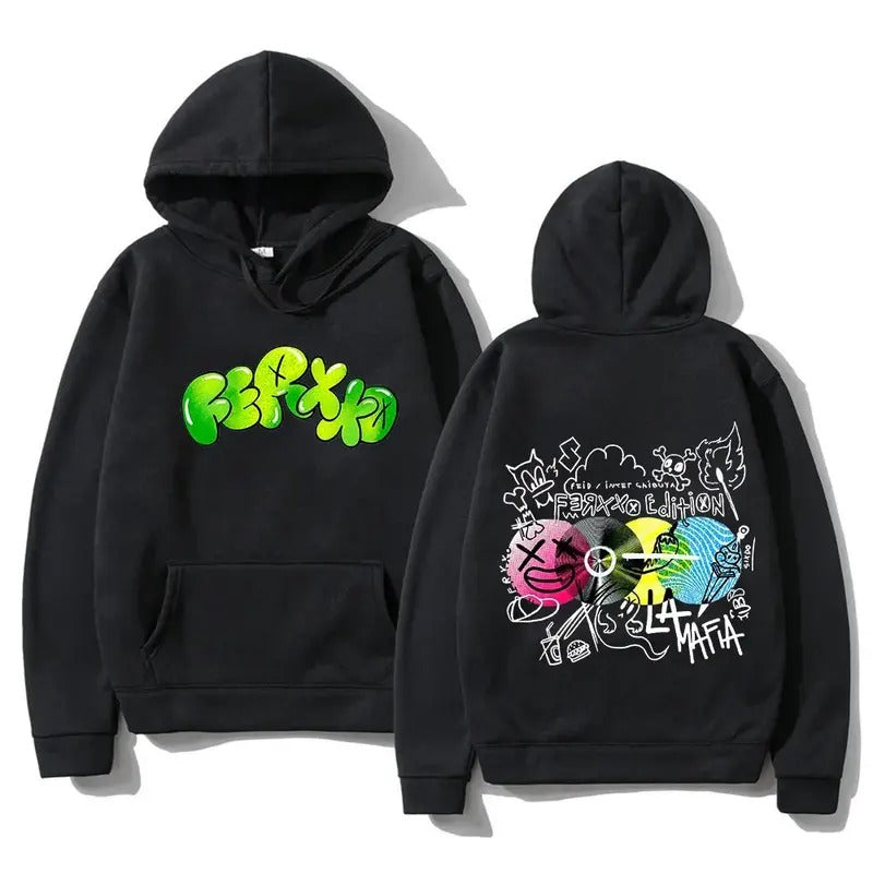 2 Sides Feid Ferxxo Hoodie, Gift For Fan, Gift For Her, Gift For Him