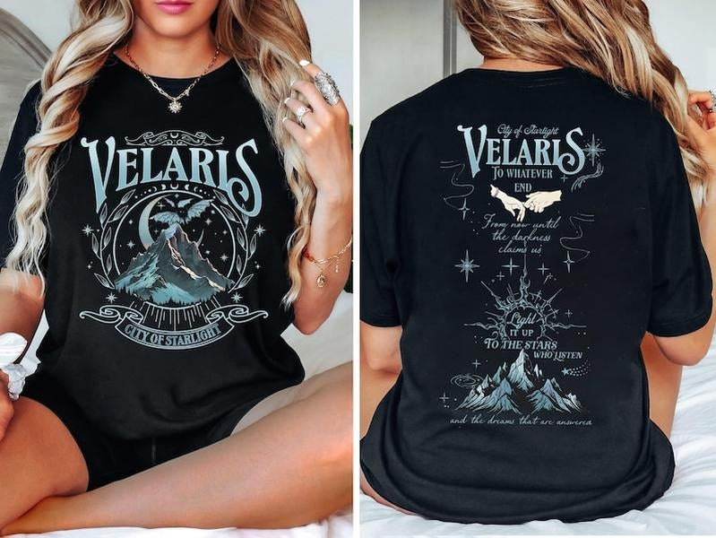 2 Slide Design, Velaris City Of Starlight Shirt, A Court of Thorns And Roses Shirt, Night Court Acotar, Acotar Shirt, Book Lover Gift Womenswear
