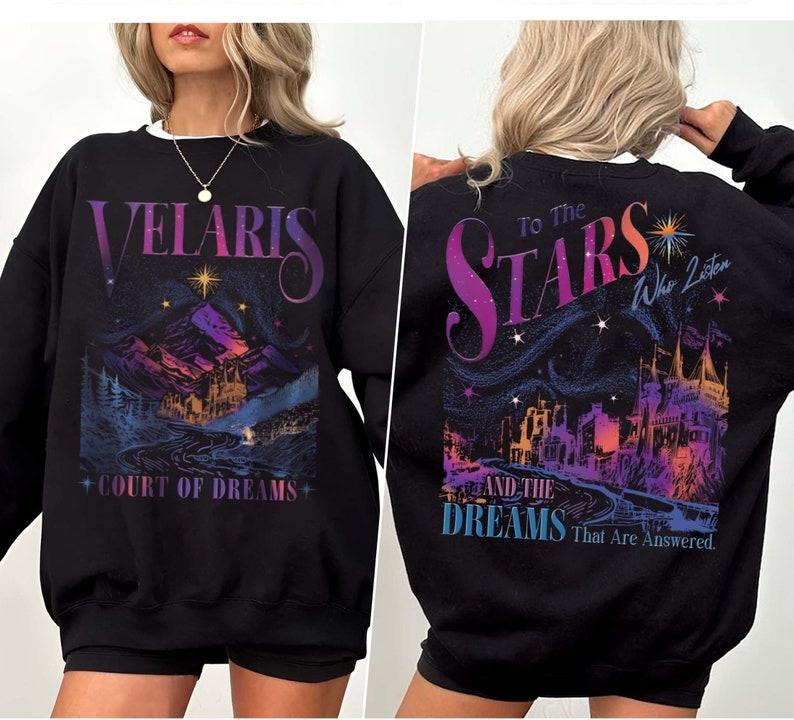 2 Slide Design, Velaris City of Starlight s Shirt, The Night Court Shirt, Bookish Gift, Court Of Dreams, City Of Starlight Acotar Merch