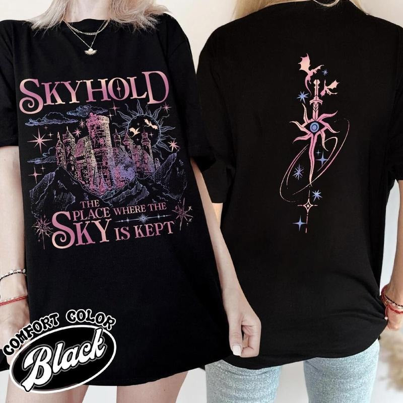 2 sided Skyhold Tee, Inquisition Absolution, Video Gaming Merch, Women's Video Game Gift,Game Lover Gift, Gaming Merch for