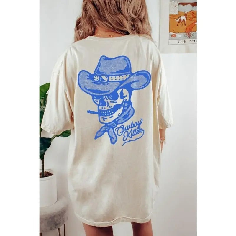 2 sides Cowboy Killer Shirt, Rodeo Shirt, Western Graphic Tee, Oversized Graphic vintage T-shirt, sweater and Hoodie cotton shirt