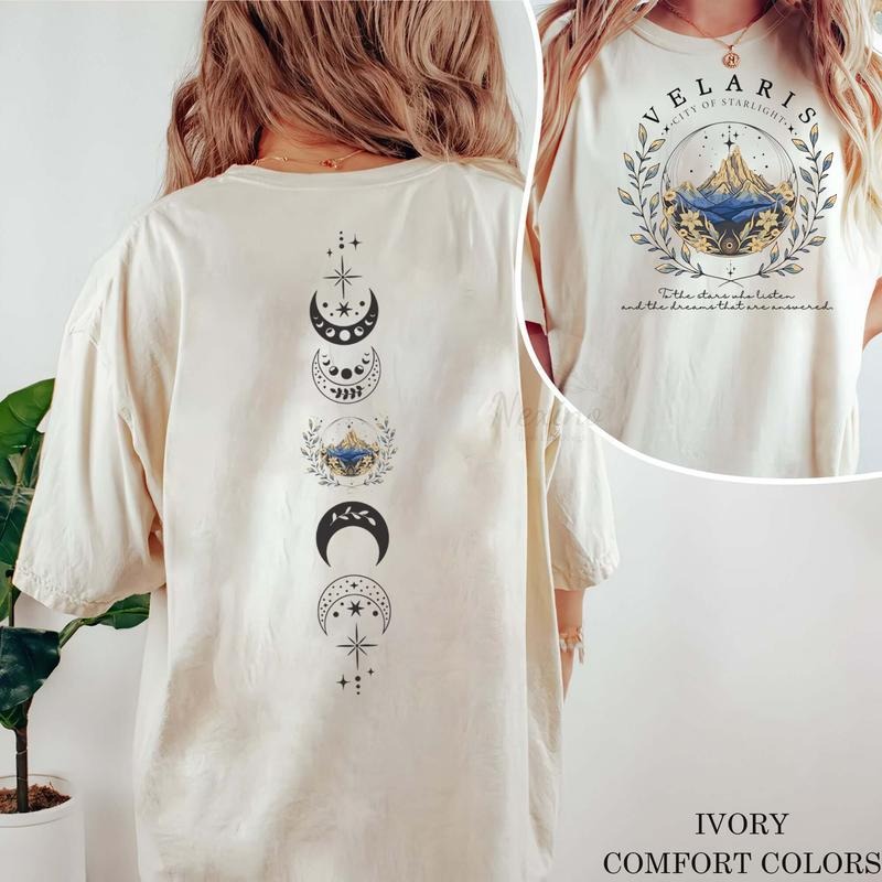 2 slides, Velaris City Of Starlight , Velaris tshirt, The Night Court Shirt,SJM, City of Starlight Sweater, ACOTAR T-Shirt